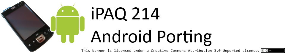 iPAQ 200/210/211/212/214 Android Porting